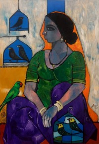 Abrar Ahmed, 20 x 30 Inch, Oil on Canvas, Figurative Painting, AC-AA-604 Abrar Ahmed, 20 x 30 Inch, Oil on Canvas, Figurative Painting, AC-AA-604